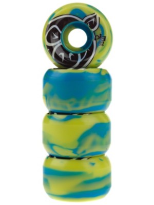 Head Swirl Blue Lime 52mm Wheels