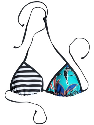 Polynesia Tri Print Bikini Top