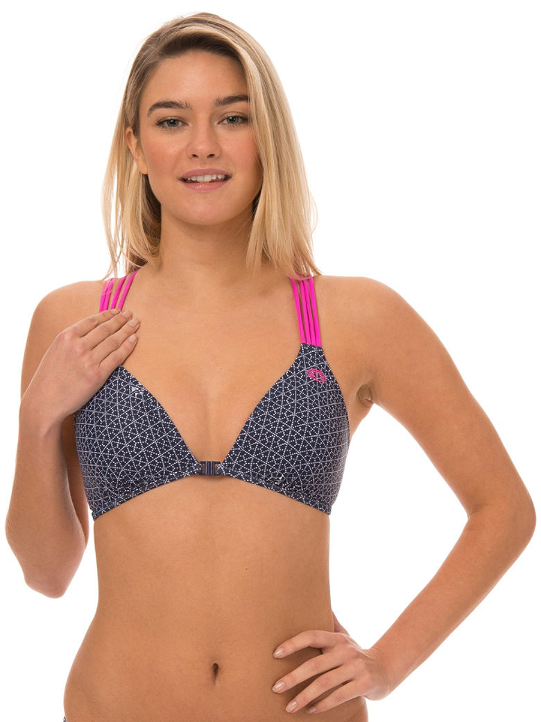Hexago Ray Macrame Back Bikini Top
