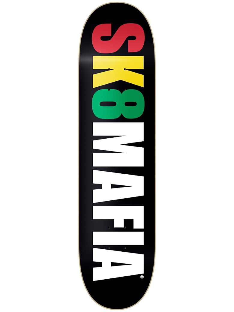 OG Logo Rasta Whiote 8.0" Deck