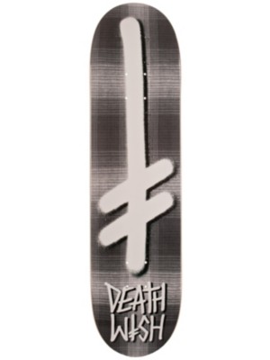 Gang Logo Grey Plaid 8.0" Deck