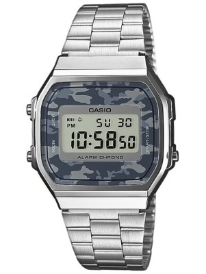 Casio A168WEC 1EF silver camouflage blue g Taille Uni